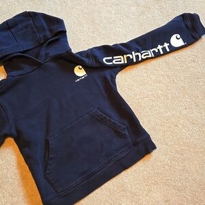 Boys 8/10 Blue Carhartt Sweatshirt Hoodie